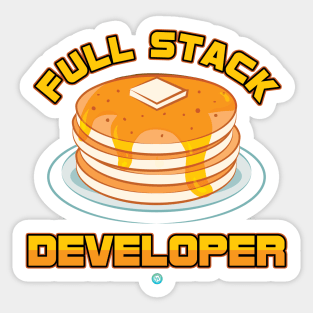 Developer Programmer Full Stack Pancakes Gift Sticker